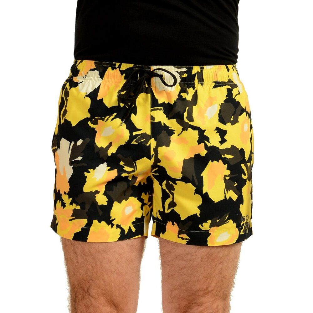 Hugo Boss Men's Geometric Print Swim Board Shorts US M IT 50